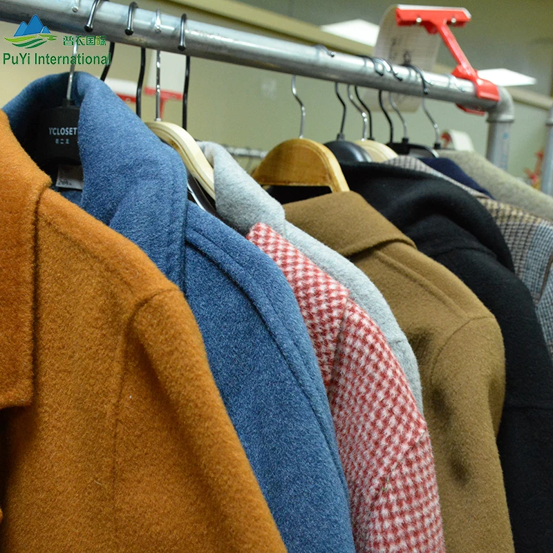 Старая одежда использованная тюки малазия женское длинное пальто камвольное