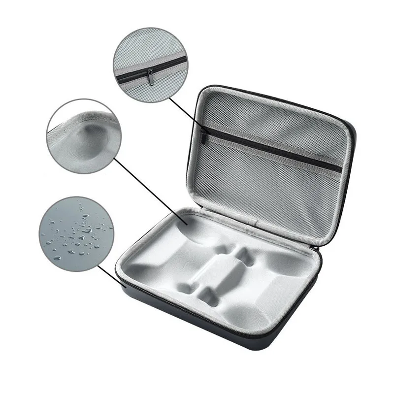 Waterproof PS5 & PS4 Controller EVA Storage Suitcase Shock-Absorbing Handle Protective Travel Electronic Accessories Package