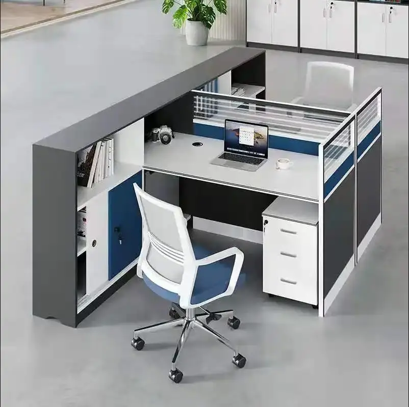 Modern Office Furniture L Shaped Call Center Cubicle Work Station Home Table Office Partition Computer Desk Workstation