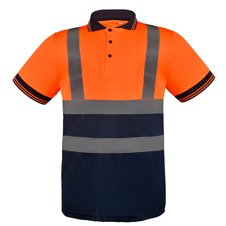 Factory direct sale reflective printing men logo custom shirts safety t shirt