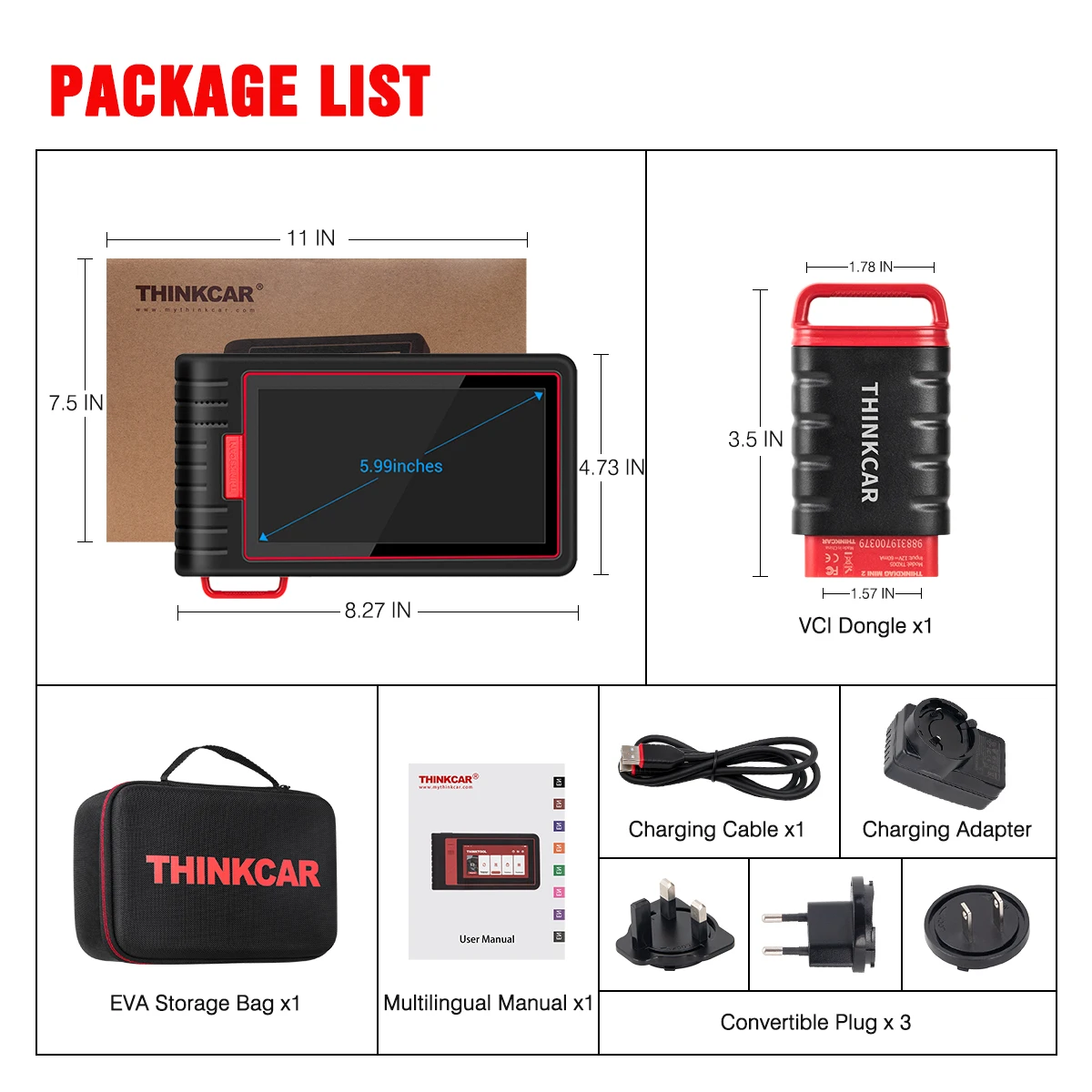 ThinkCar Thinkscan Max 2 Диагностика всей системы FCA autoautouth OBD2 сканер с 28 переустановками в качестве ThinkTool ThinkScan Master