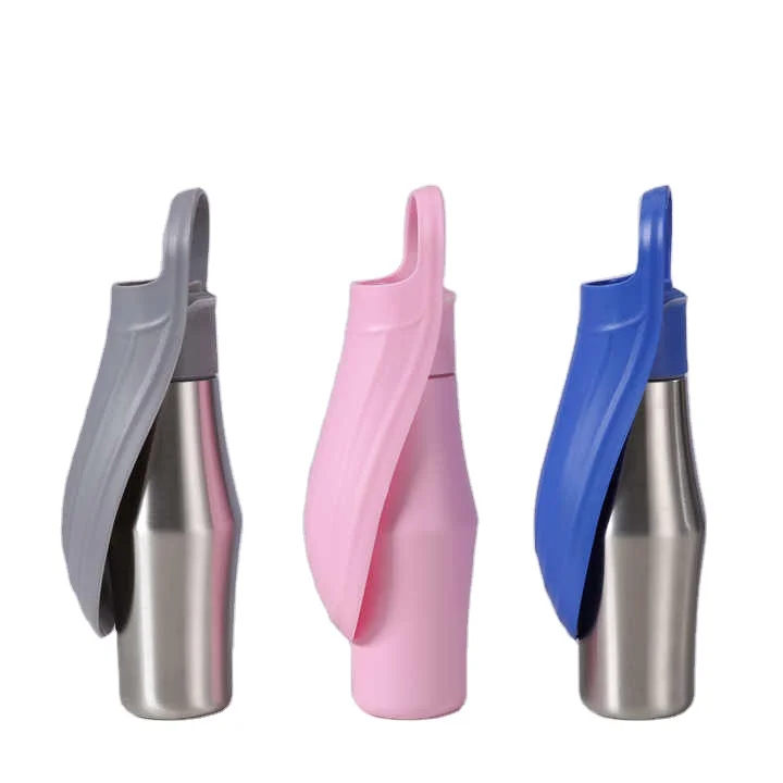 2024 New Hot Sales Customized 304 Stainless Steel 26oz 770ml Pet Water Bottle For Dog Drinking and Feeding Device wholesale