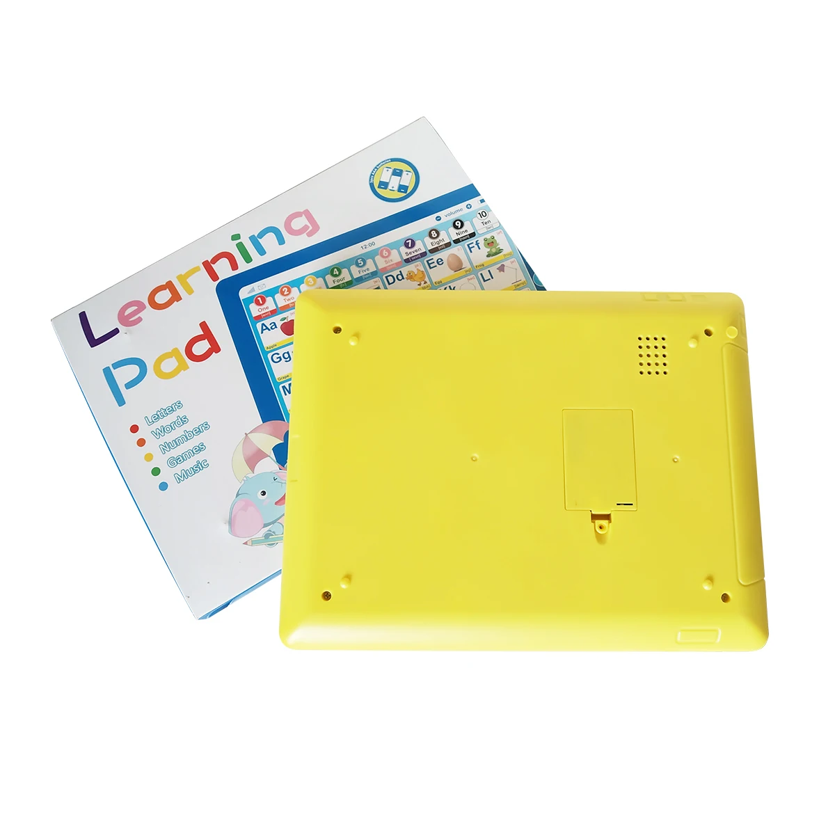 Customized kids multifunctional teaching learning machine smart tablet sound study pad/laptop