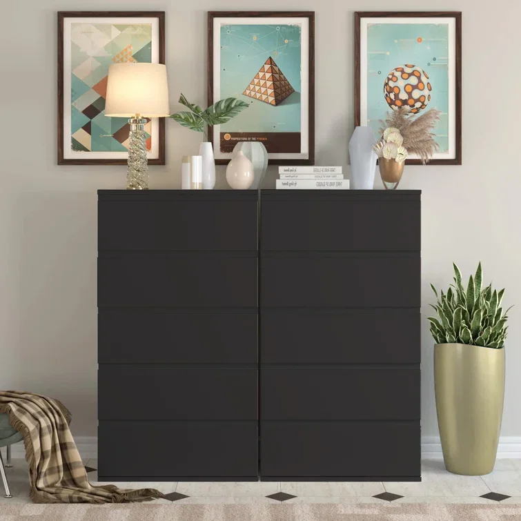 modern 5 drawers cabinet wooden chest drawers cabinet Bedside Storage table sofa side cabinet 5 Drawer Dresser