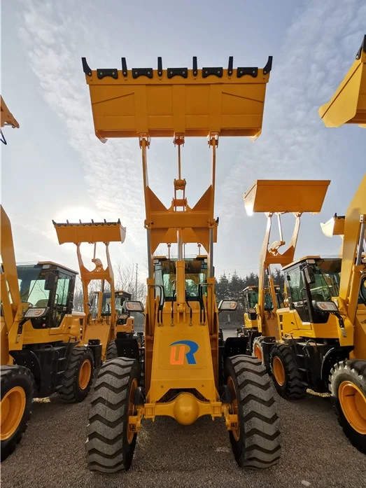 Isuzu & Yunnei Diesel Engine Front Wheel Loader with Huade Hydraulic Cylinder Rated Load 1-8 Ton for Retail Industries