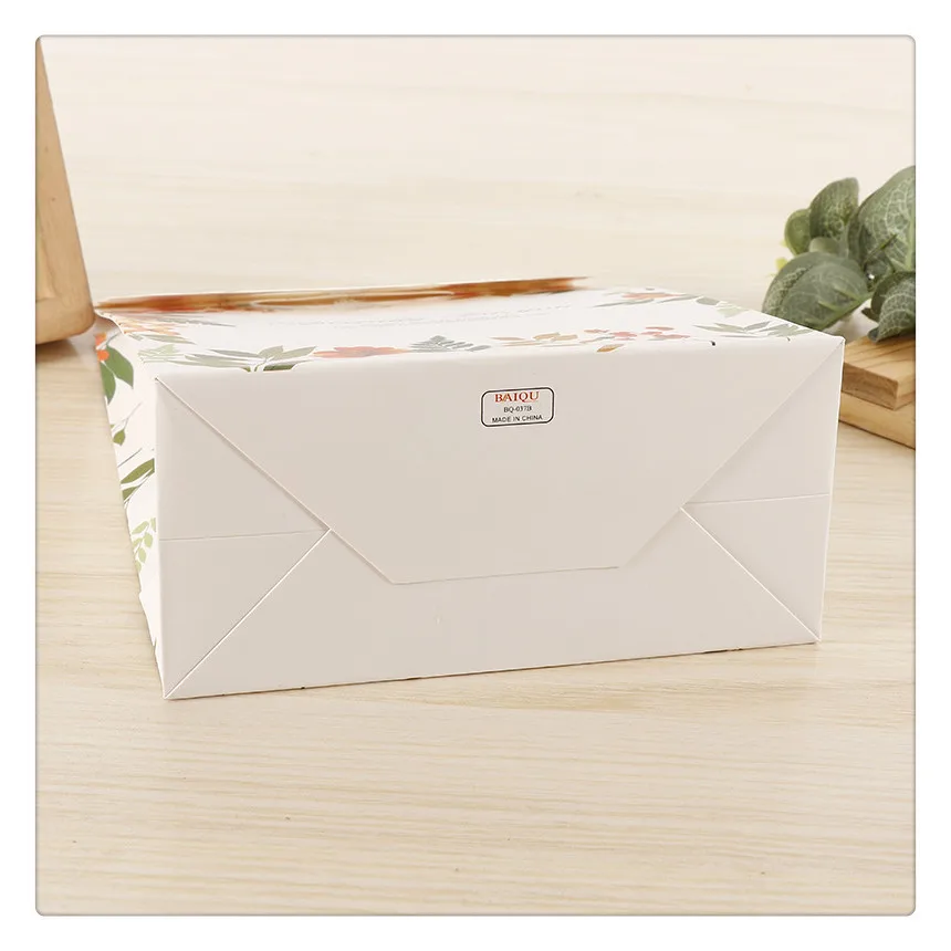 wholesale custom printing logo kraft paper shopping bag and portable Hiraguchi Velcro gift bags