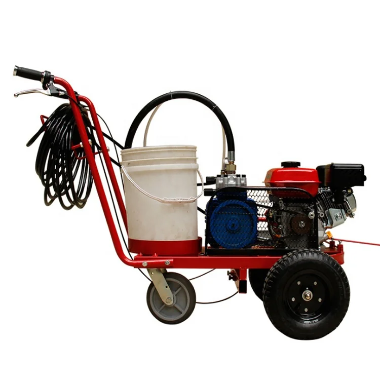 Self propelled road marking machine Cold spray paint marking equipment