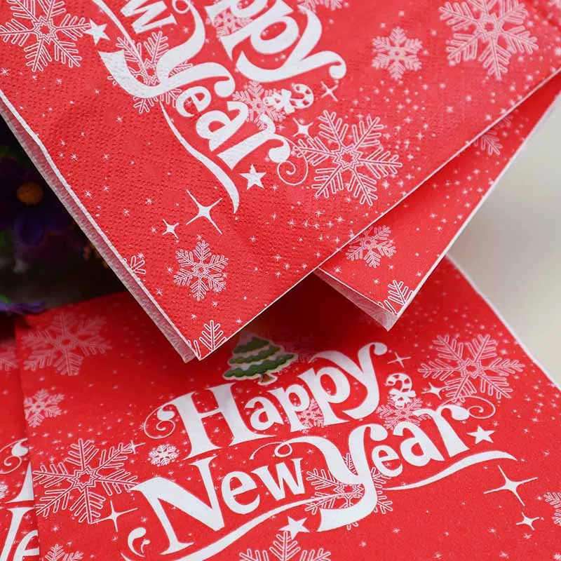 Eco Friendly Decoupage Printed Paper Napkin Tissue for Wedding Party