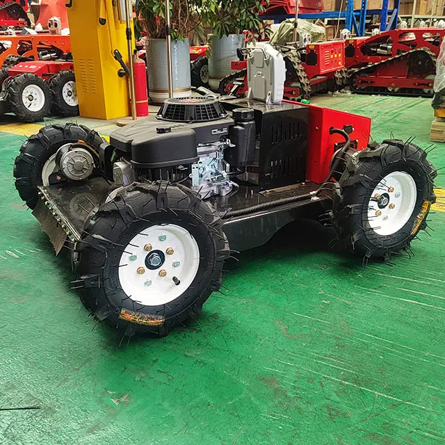 Remote control slope mower garden self-walking lawn river bank weeder bush mower