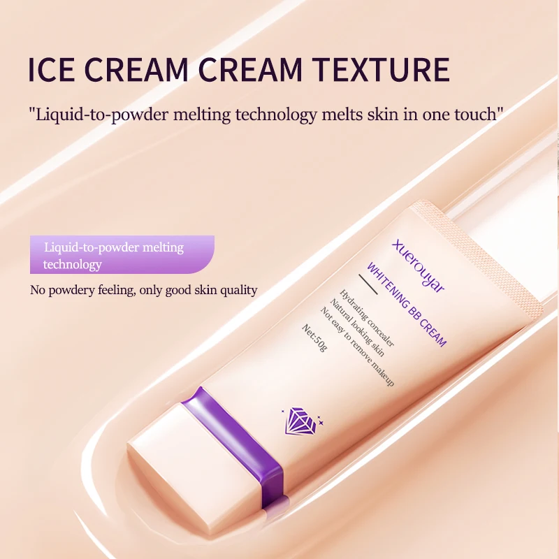 wholesale private label vegan cosmetic makeup korean water proof brightening foundation whitening bb cream