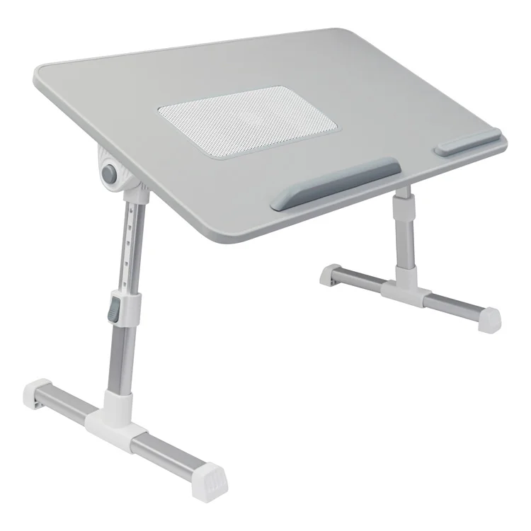 Factory Hot Sale PU Panel Adjustable Laptop Table Lap Table Laptop Multipurpose Laptop Table  With Cooling Fan
