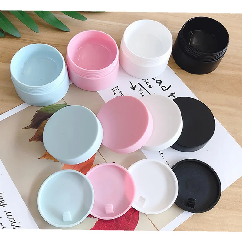 MAYSURE 10g 20g 30ml 50g Luxury Face Eye Cosmetic Lotion Containers Custom Empty Frosted Cosmetic Cream Plastic Jar with Lid