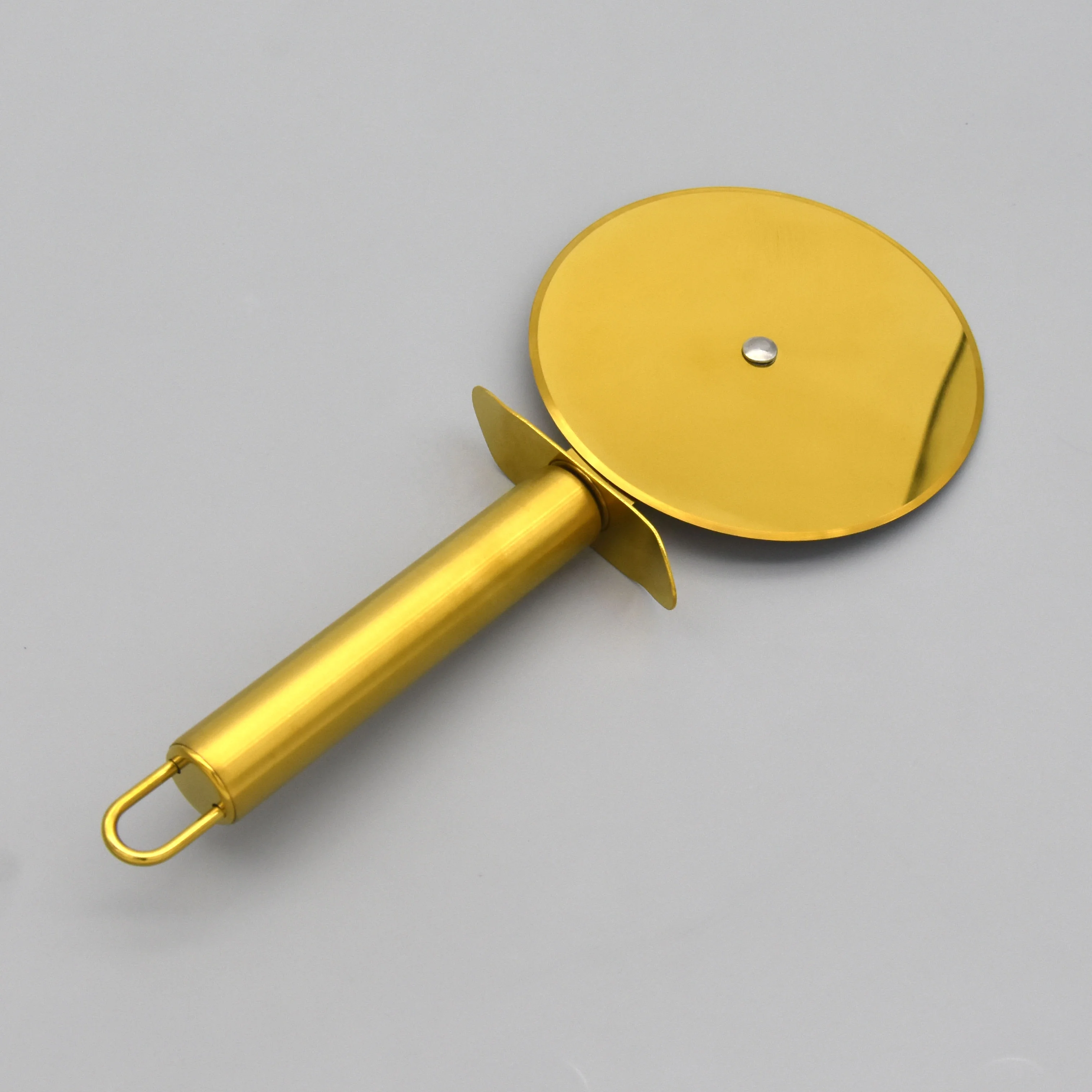 Gold Plated Copper GD Stainless Steel Custom Cake Server Shovel Set Roller Wheel Pizza Cutter