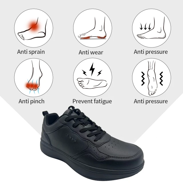 JIEJU Wide Toe-Box Low price Blue Wide Toe Box Barefoot Shoes Diabetic Shoes For Men Diabetic Shoes Medical