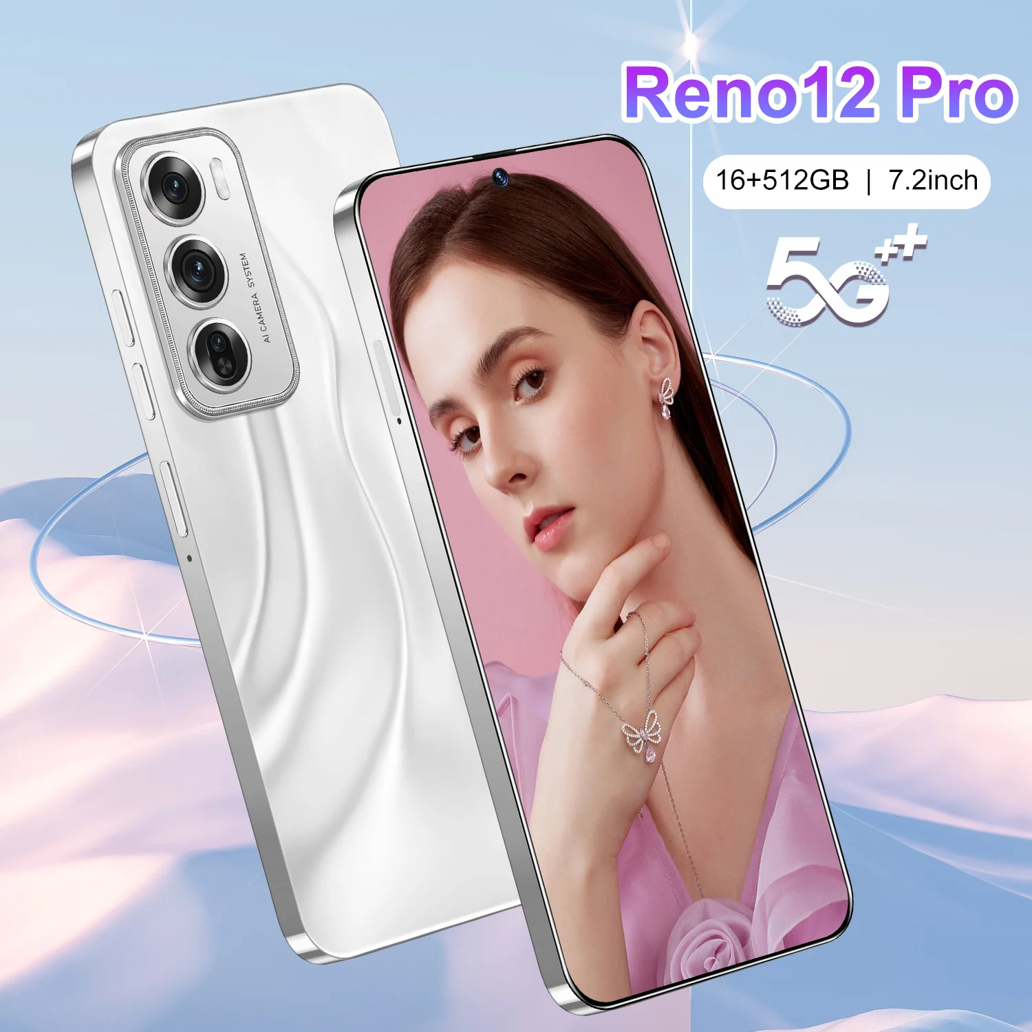 4g 5g 7 2 дюймов oppo Reno12 оптом Самый дешевый телефон android с двумя картами