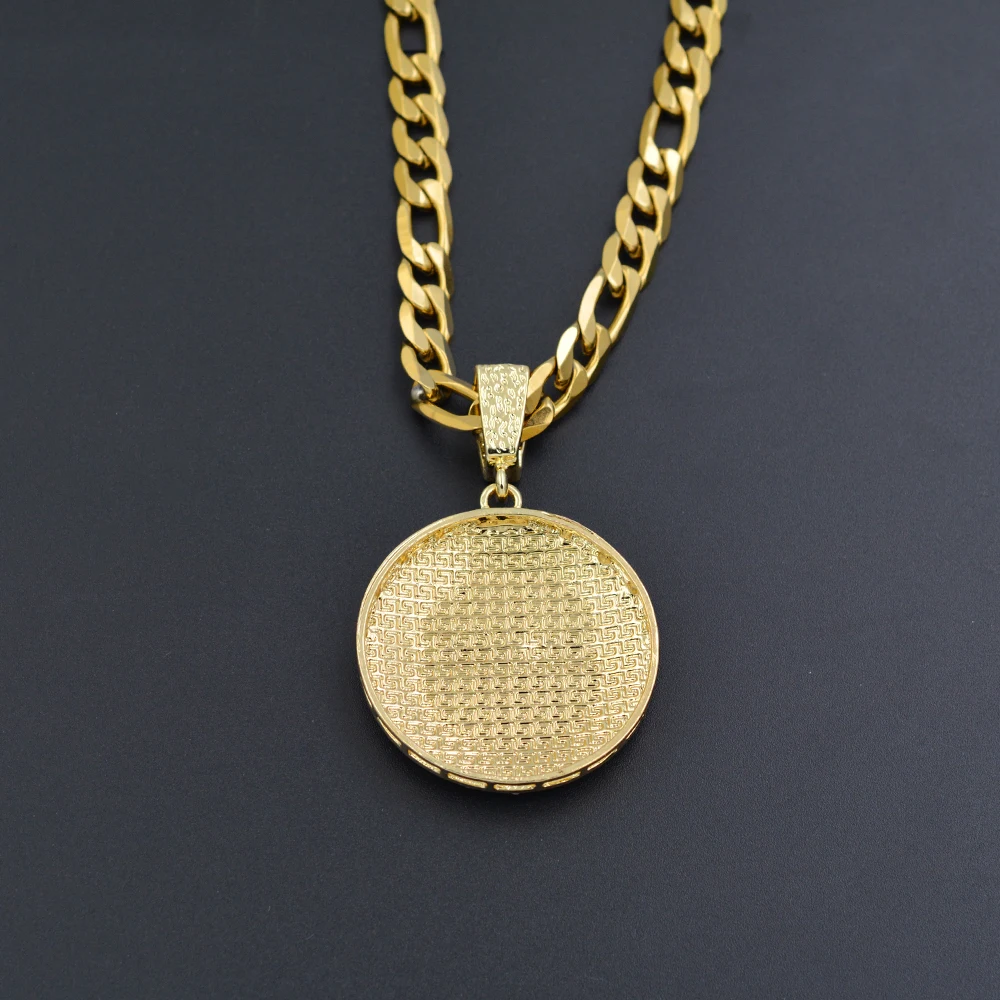 Wholesale Custom Famous Painting Da Vinci Last Supper Gold Iced Hip Hop Pendant Jewelry