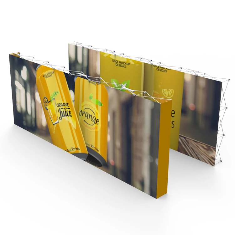 10ft portable pop up wall aluminium foldable banner display event backdrop stand