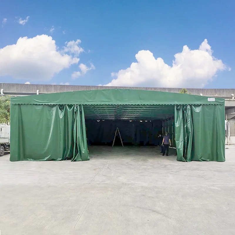 Folding Garage Tent Waterproof Wash Tent with Movable Mechanism