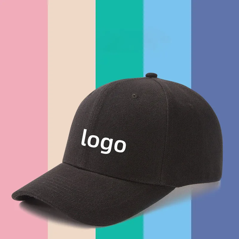 Custom Logo Small Order Baseball Hat Printed Embroidery Brimmed Hat