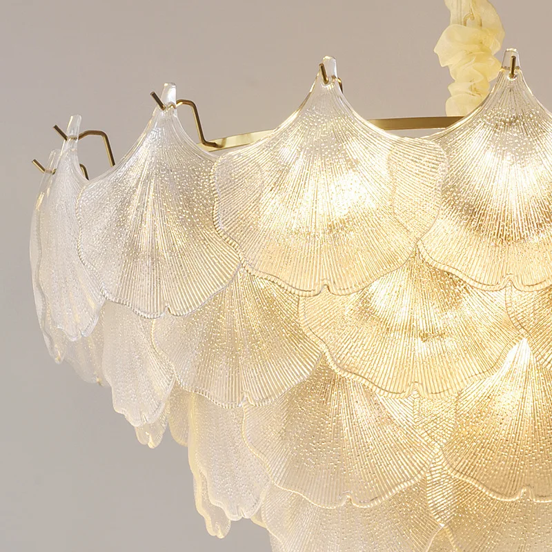 2024 French Luxury Modern Glass Chandeliers Pendant Lights For Kitchen Restaurant