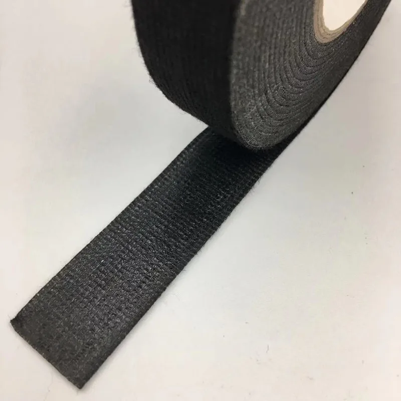 Adhesive Cloth Fabric Cotton Tape Black Wiring Harness Electric Cable Harness Tape