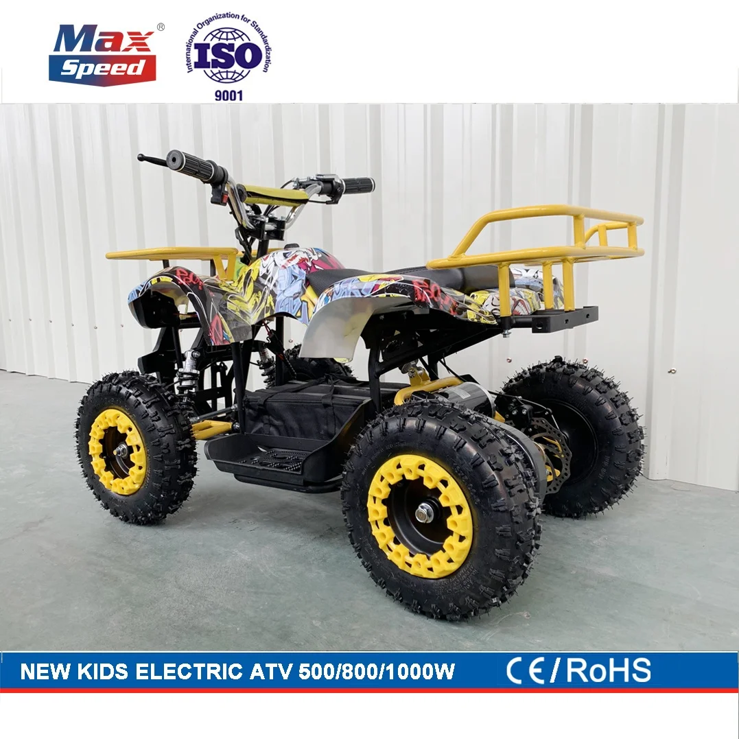 800W 48V Electric atv kids electric atv 4x4 RED COLOR WATER PAINTING europe popular
