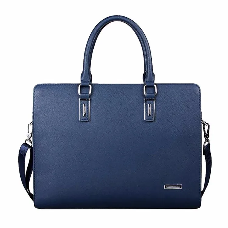 Genuine Leather Briefcase Hard Case Bags For Laptop Computer Waterproof Briefcase
