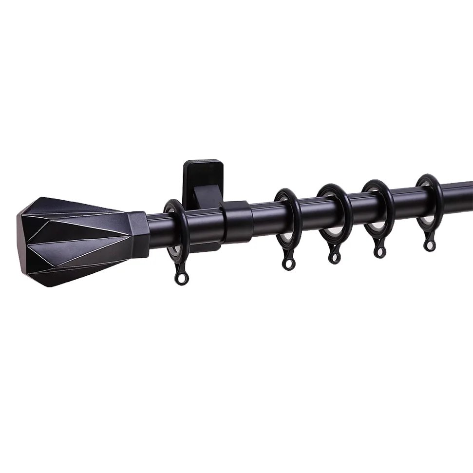 European Style Luxury Hollow Metal Painting Half Circle Brackets Curtain Rod