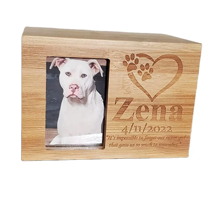 Personalized Cremation Urns Dogs Ashes Custom High Quality Wood Pet Urn