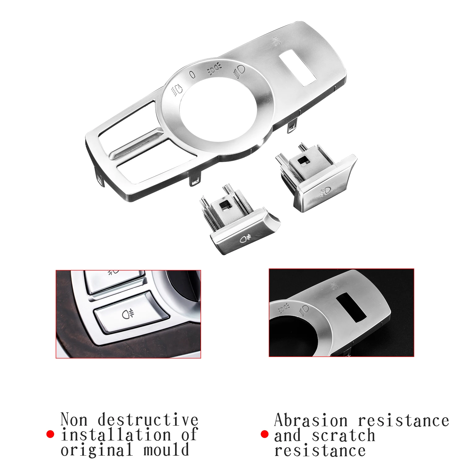 Suitable for BMW 5 series interior decoration stickers modification decoration BMW 5GT7 series x3x4 replacement headlight switch