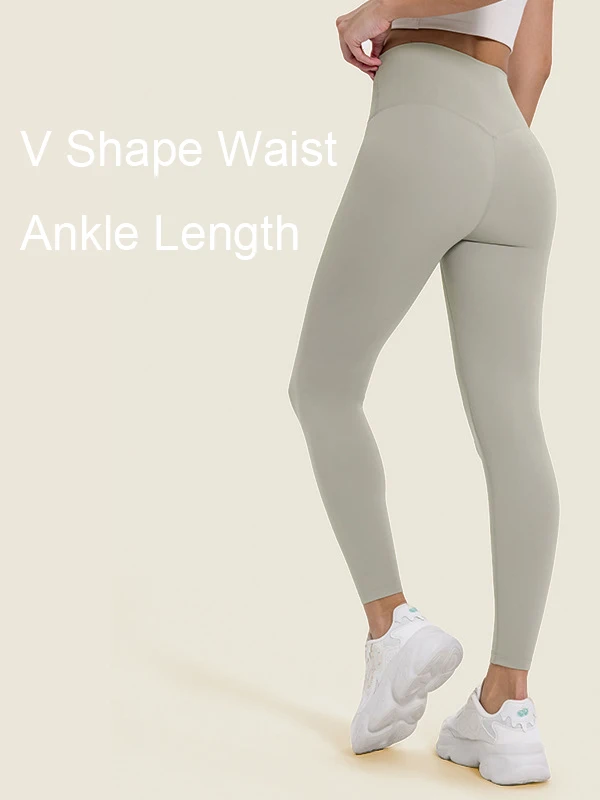 Lulu Soft Push Up V Back Leggings De Gimnasio Butt Lifting High Waist Workout Gym Yoga Leggings