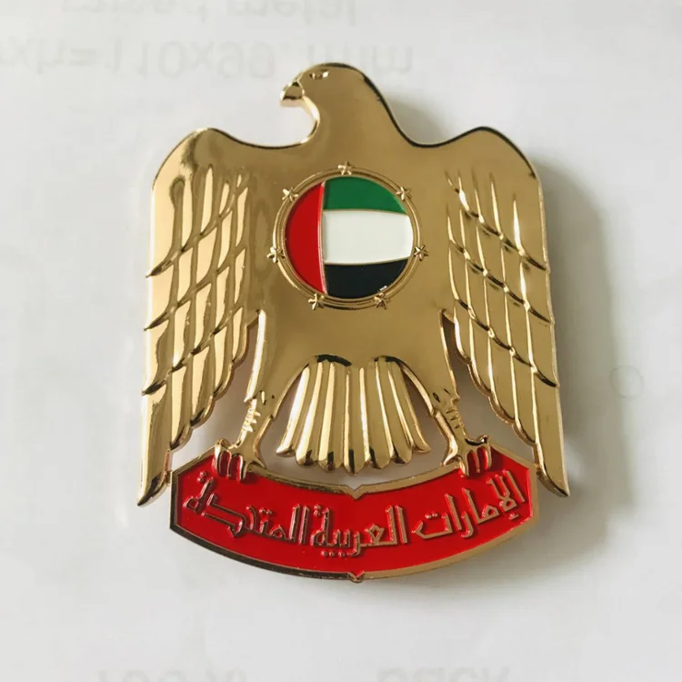 Wholesale new design hot sale UAE cut out various color F3 metal car badges
