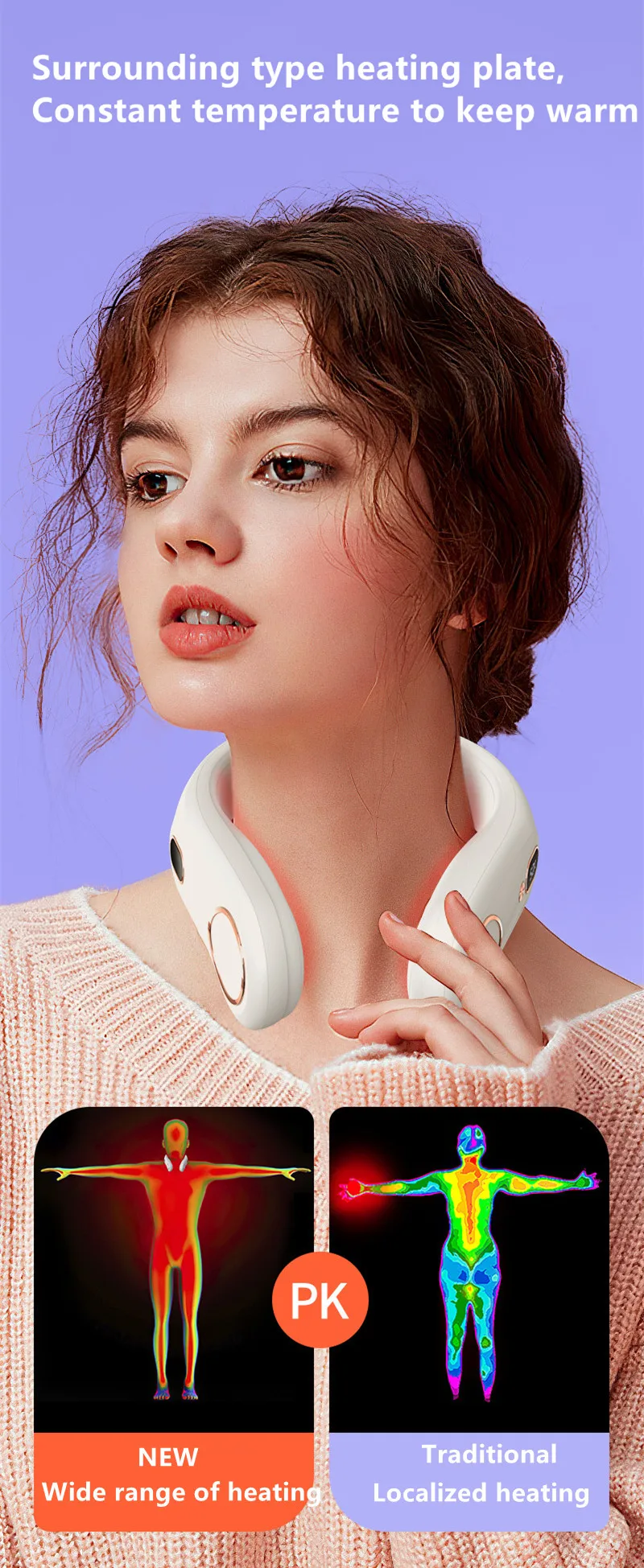 New Style warmer Neck Fan Heater USB Mini Hot Sell Factory Directly Sell Neck Warmer