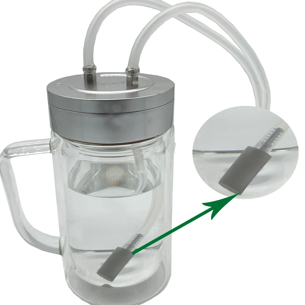 Ozone Glass Cups with Double Walls for Keeping Water Cold Keeping Ozone