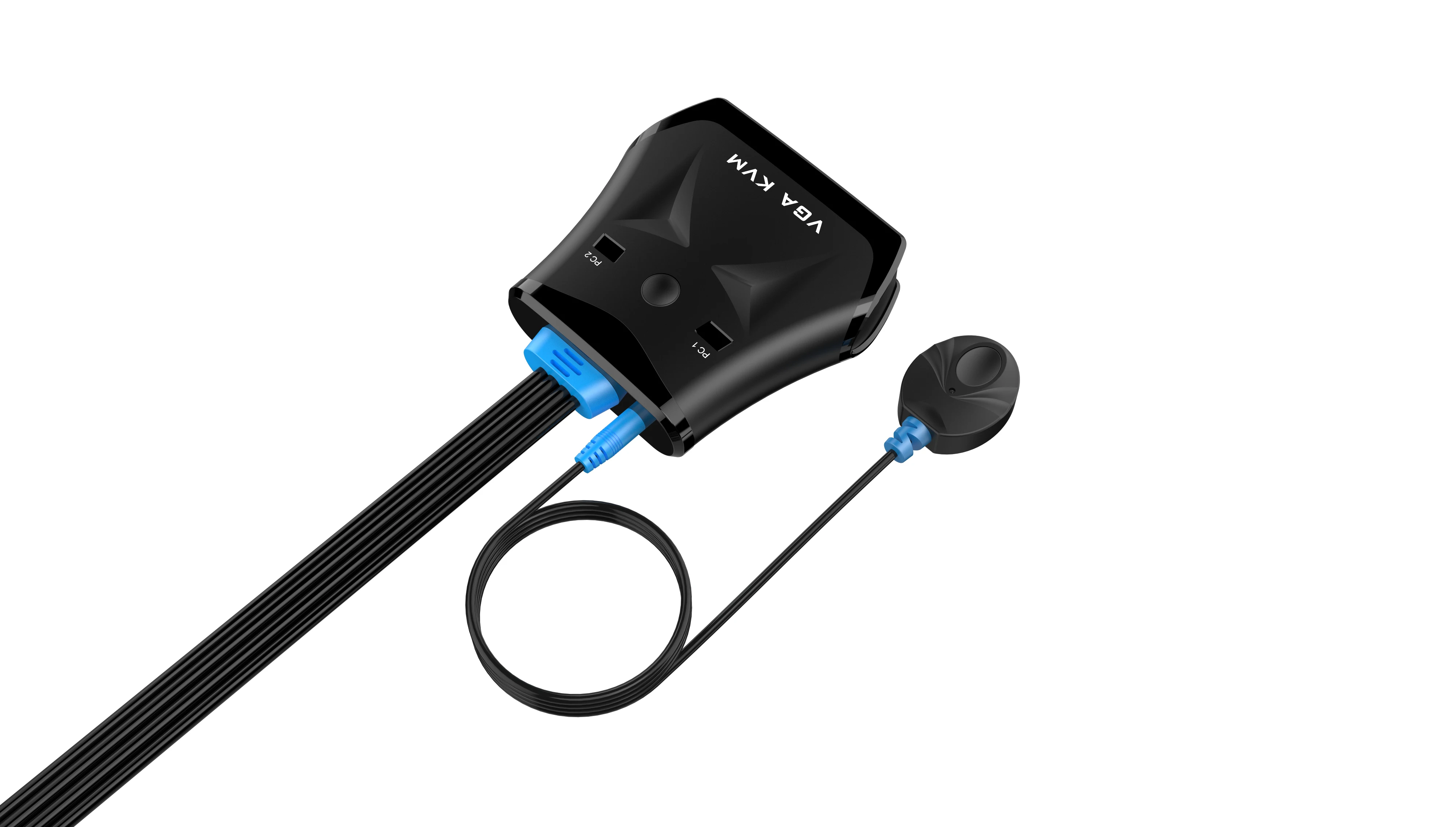 KVM Switch 1920x1440 two computers share one monitor 2 port usb VGA KVM Switch