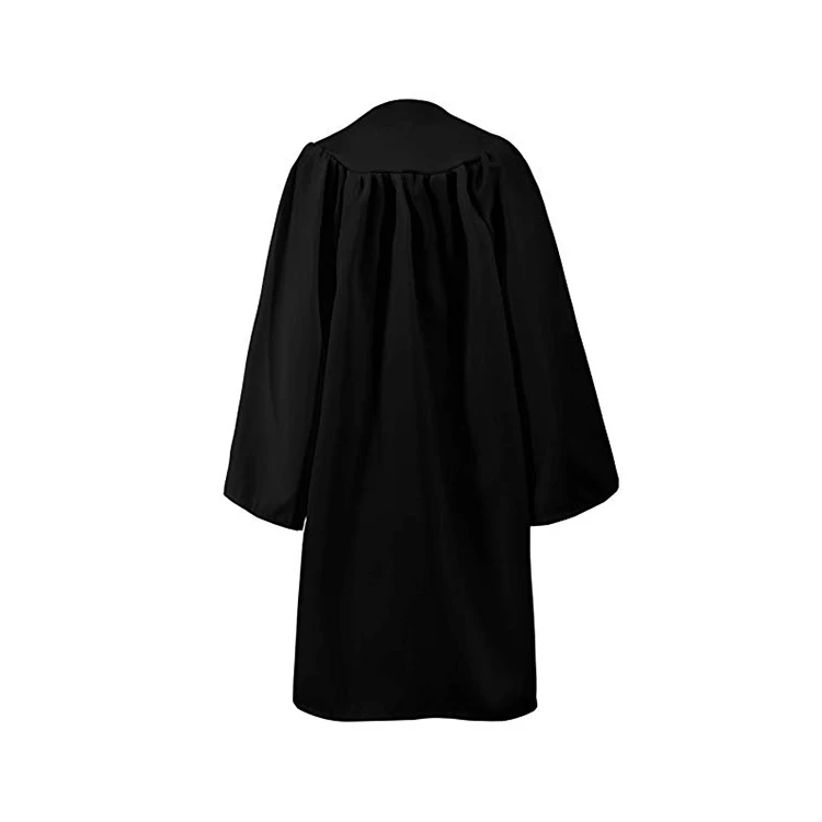 Matte Black Graduation Robe -Child Graduation Gown and Cap