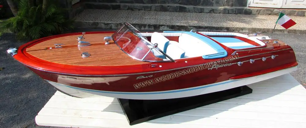 SUPER RIVA LAMBORGHININ WOODEN MODEL BOATS_ WOODEN HANDICRAFT MODEL BOAT MADE IN VIETNAM FAST DELIVERY