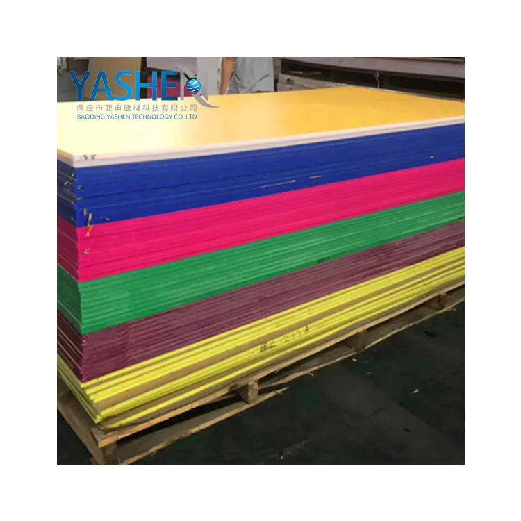 Gloss acrylic plastic casting PMMA color 1mm 2mm 3mm transparent sheet