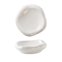 Creative irregular plate ceramic soup home deep dish plate underglaze color hotel tableware plate