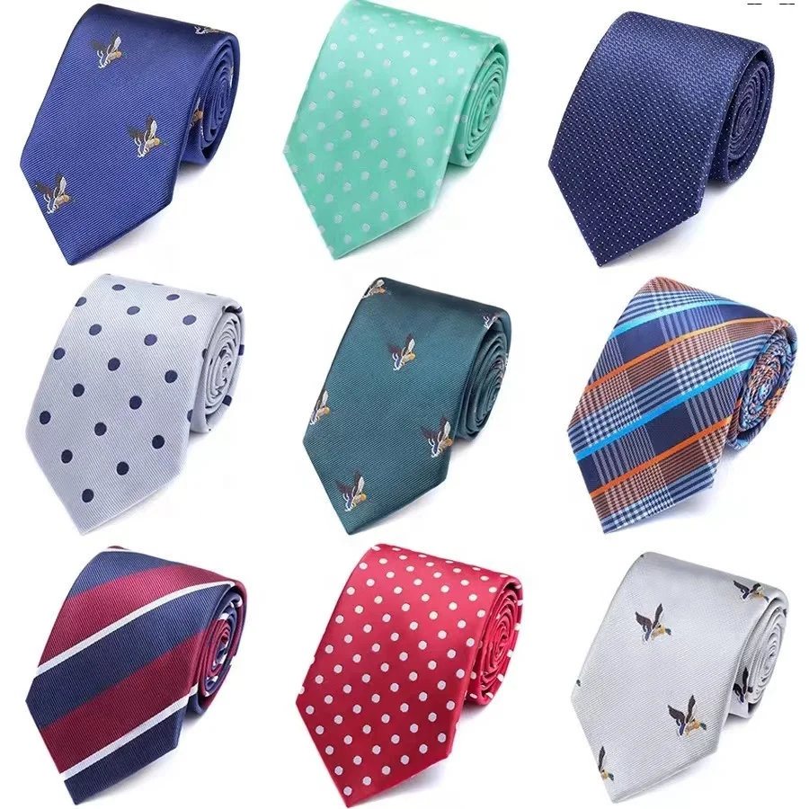 Newest collection stock cheap colorful dot stripe italian brands fashion mens neck cravat ascot tie man business for men