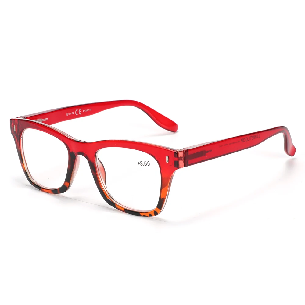 Bemore fashion design colorful plastic oversized Frame reading glasses cheap