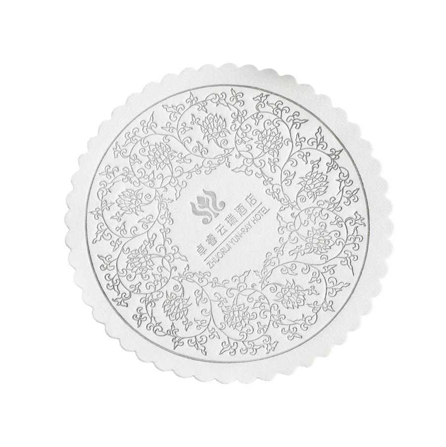 Custom made cardboard Disposable Paper Beer Drink costers cup coaster mat print logo for cups