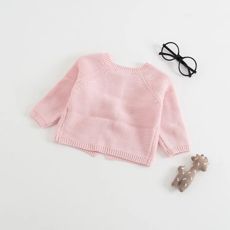 
Cotton knitted baby girls cardigan Fall coat clothes 
