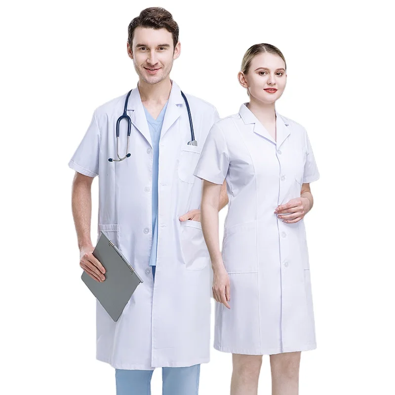 Hot Sale Unisex Man Woman Doctor Uniforms Medical Nursing Scrubs Uniform Long Sleeve Hospital medical Uniform doctor costume