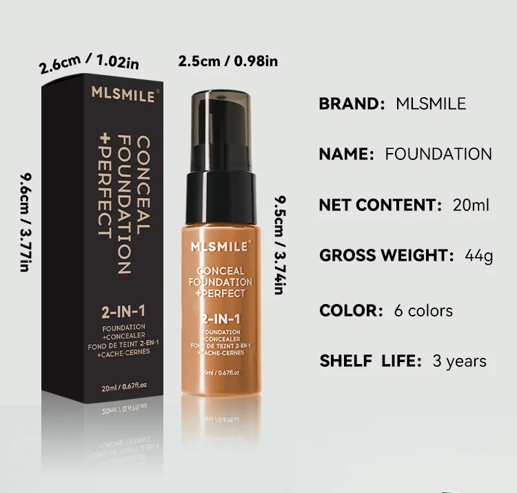 Cosmetics Face Makeup Foundation OEM BB Cream Oil Control Long Lasting Waterproof Liquid Foundation Private Label