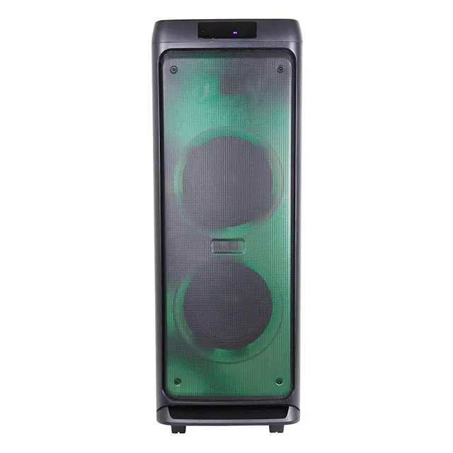 Manufacturer portable speaker wireless Blue Tooth dual 8 inch wooden case big powered HIFI speaker