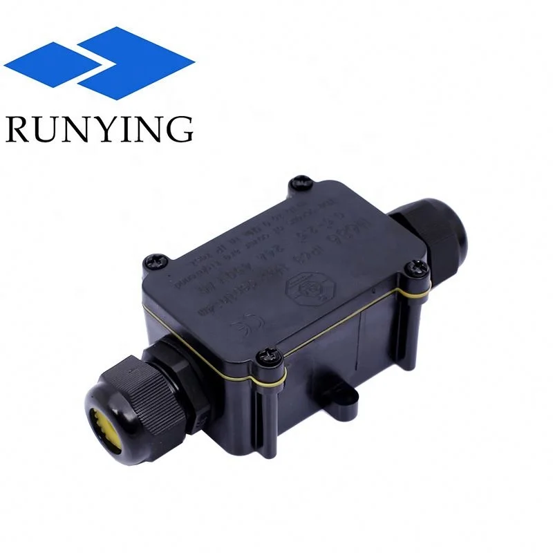 M686 6 Pole 6 Way IP68 Waterproof Cable Terminal Junction Box With Cable Gland IP68 Electrical Junction Box