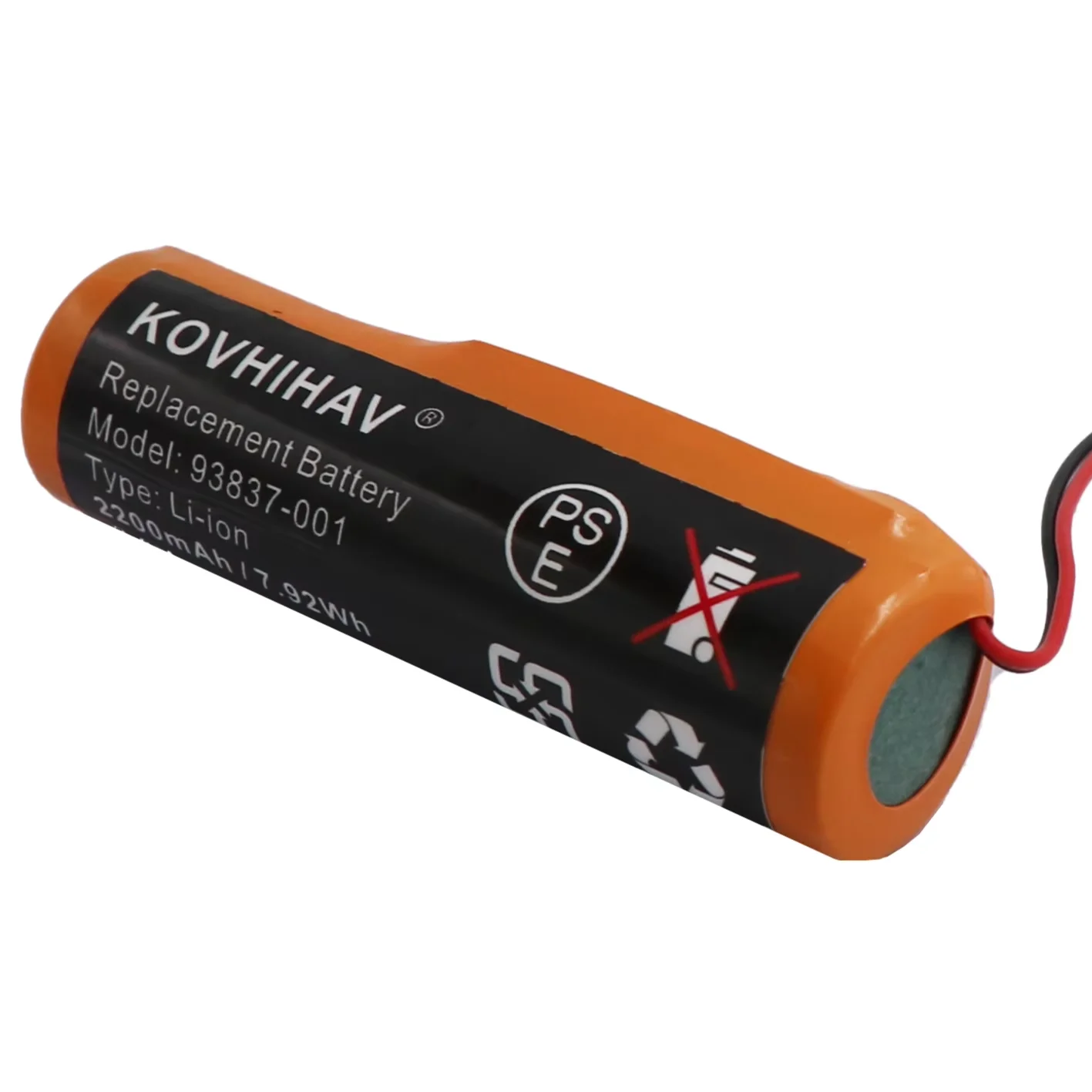 Orange 3.6v 2200mah 7.92wh Li-ion Battery For Wahl Cordless Shaver