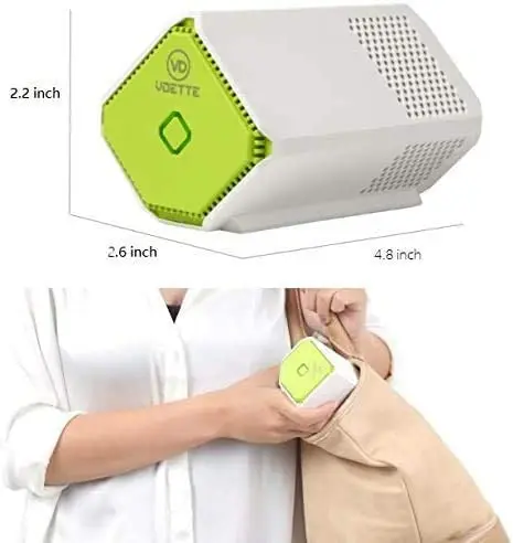 Low noise 2400mAh battery remove odors relieve sinuses air sterilization air purifier for patients kids students