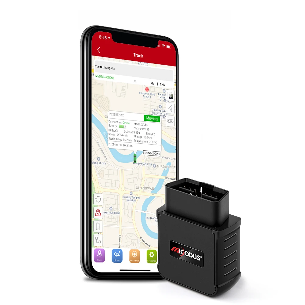 Ios Android Tracking System Micodus MV55G Obd2 Vehicle Mini Gps Device CANBus Data Reading 4G Gps Tracker Obd With Diagnostics